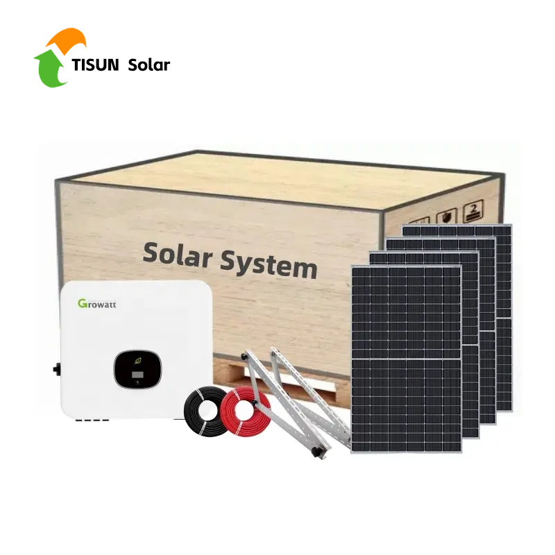 Complete Set Solar Panel Power System 8kW 10kW 15kW 20kW Solar Energy Residential Hybrid Off Grid Solar System