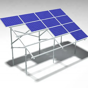 Metal Roof Pole Mount Bracket Aluminum Rail Kit Structure Rack Solar Panel Wall Solar Mounting System Bracket