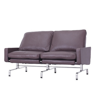 Contemporary sectional modular sofa sets 2 seater office furniture cushion PU leather office sofas