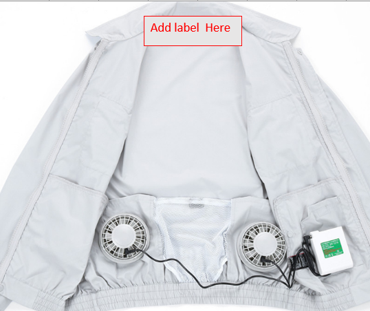 Quality breathable Air conditioner cooling clothes for summer with fan jacket