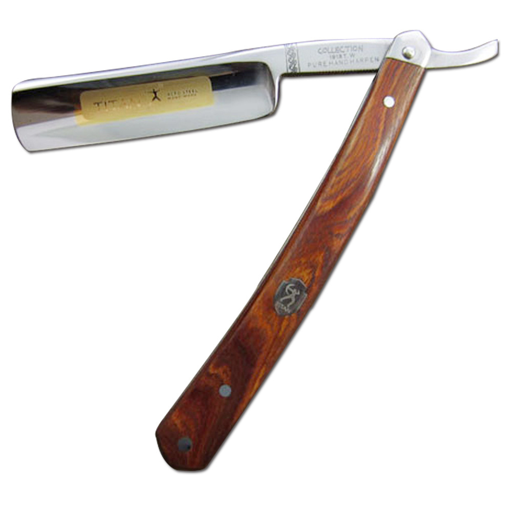 baber shaving razor old fashion razor wood handle straight razor sharp already