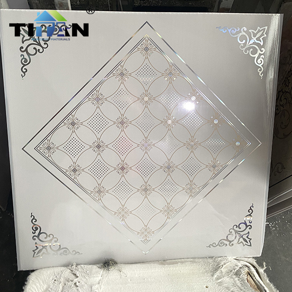 Cieling Tiles Pvc Ceilings Hot Stamping Pvc Ceiling Tile 60 X 60