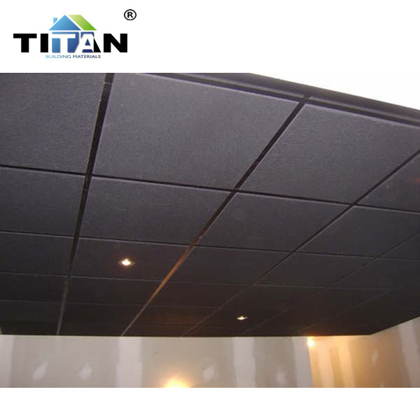 drop ceiling tiles 2x4 black smooth ceiling mineral fiber tiles suspended ceiling 60*60