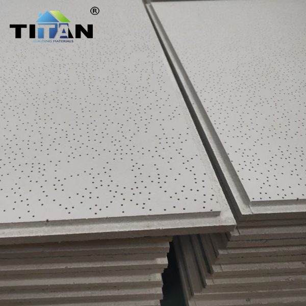 Acoustic Ceiling Noise Fire Rated Hanging Office Ceiling Panels Mineral Fiber Fissured Suspended Ceiling Tiles