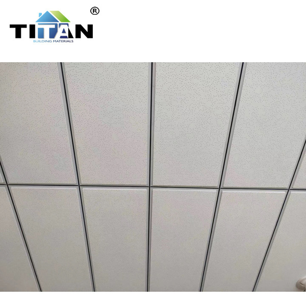 Acoustic Ceiling Noise Fire Rated Hanging Office Ceiling Panels Mineral Fiber Fissured Suspended Ceiling Tiles