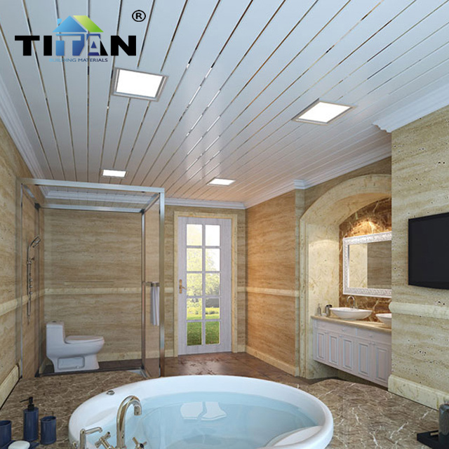 PVC t&g Plastic Wall Panel for Bathroom Shower Tile Design