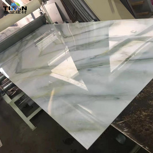 Spc Pvc Uv Marble Sheet Board Marble Effect Pvc Panels Panel De Pared 3D Marmol