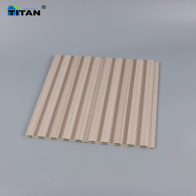 Composite Garden Building Plastic Cladding Wooden Board Embossed Indoor 3D Panels Wpc Wall Panel