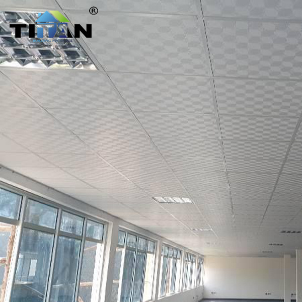 Ghana PVC Gypsum Ceiling With Foil Back Gypsum Ceiling Tiles PVC Gypsum Ceiling Tiles