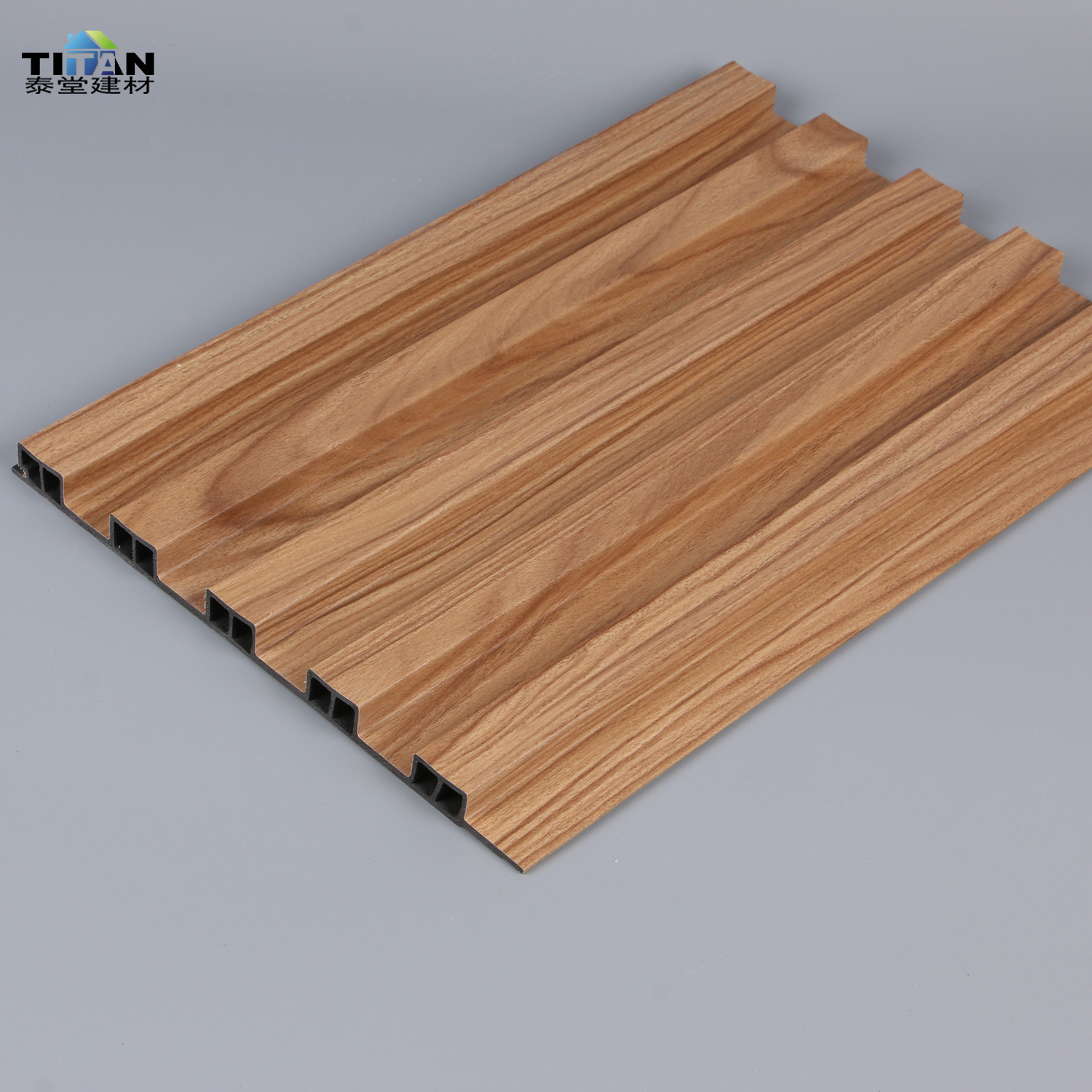 Patio Exterior Outside Wall Siding Decorative Materials Wpc Teak Wall Panel