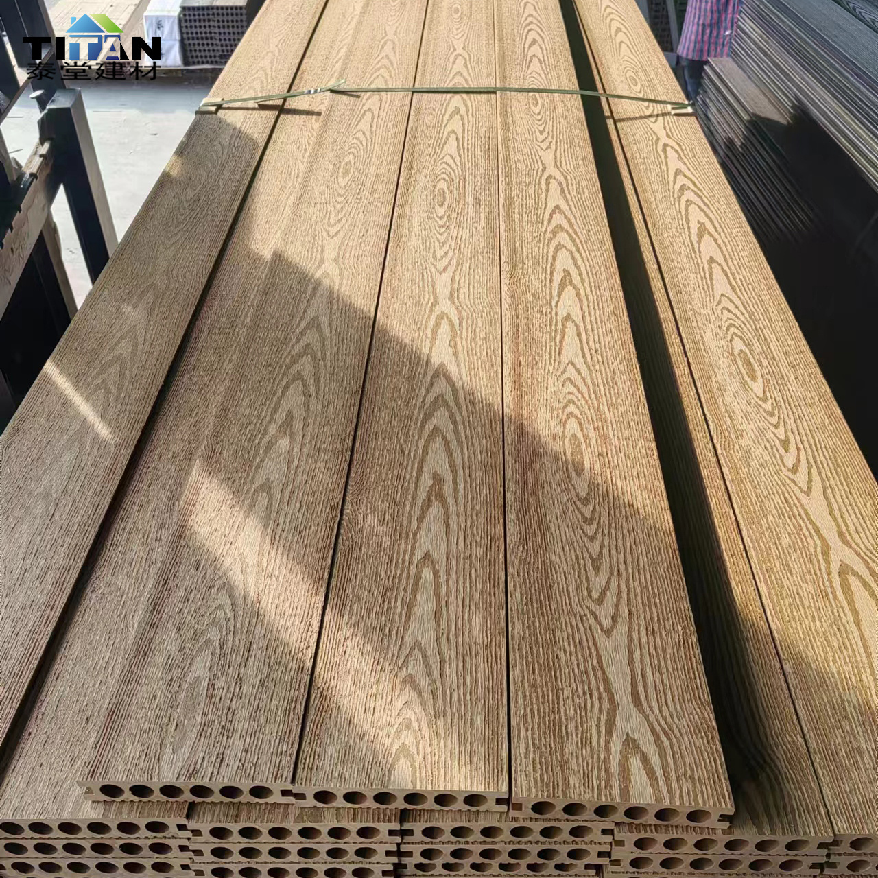 No Gap Wpc Decking Material Pavimento Wpc Esterno Outdoor Deking In Wpc