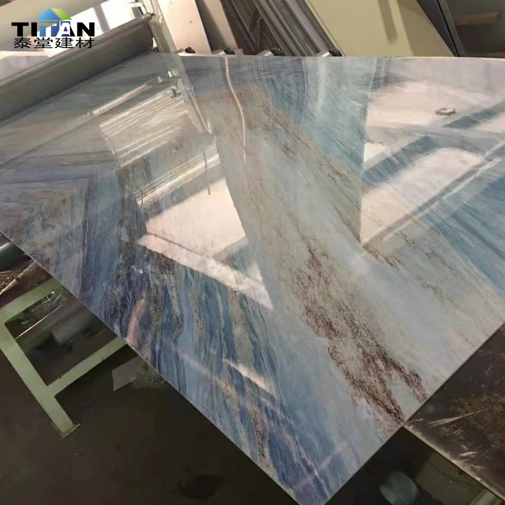 Spc Pvc Uv Marble Sheet Board Marble Effect Pvc Panels Panel De Pared 3D Marmol