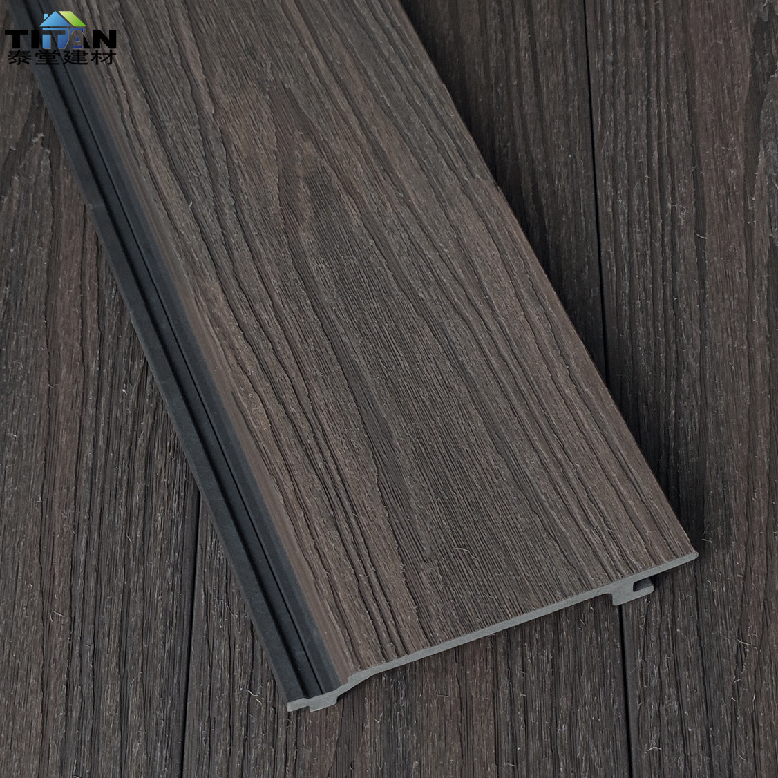 Black Wood Plank Panels Pvc Wood Effect Wall Panel Wood Alternative For Wall