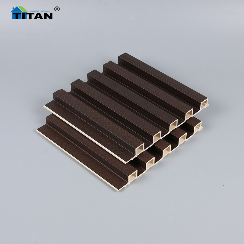 Composite Garden Building Plastic Cladding Wooden Board Embossed Indoor 3D Panels Wpc Wall Panel