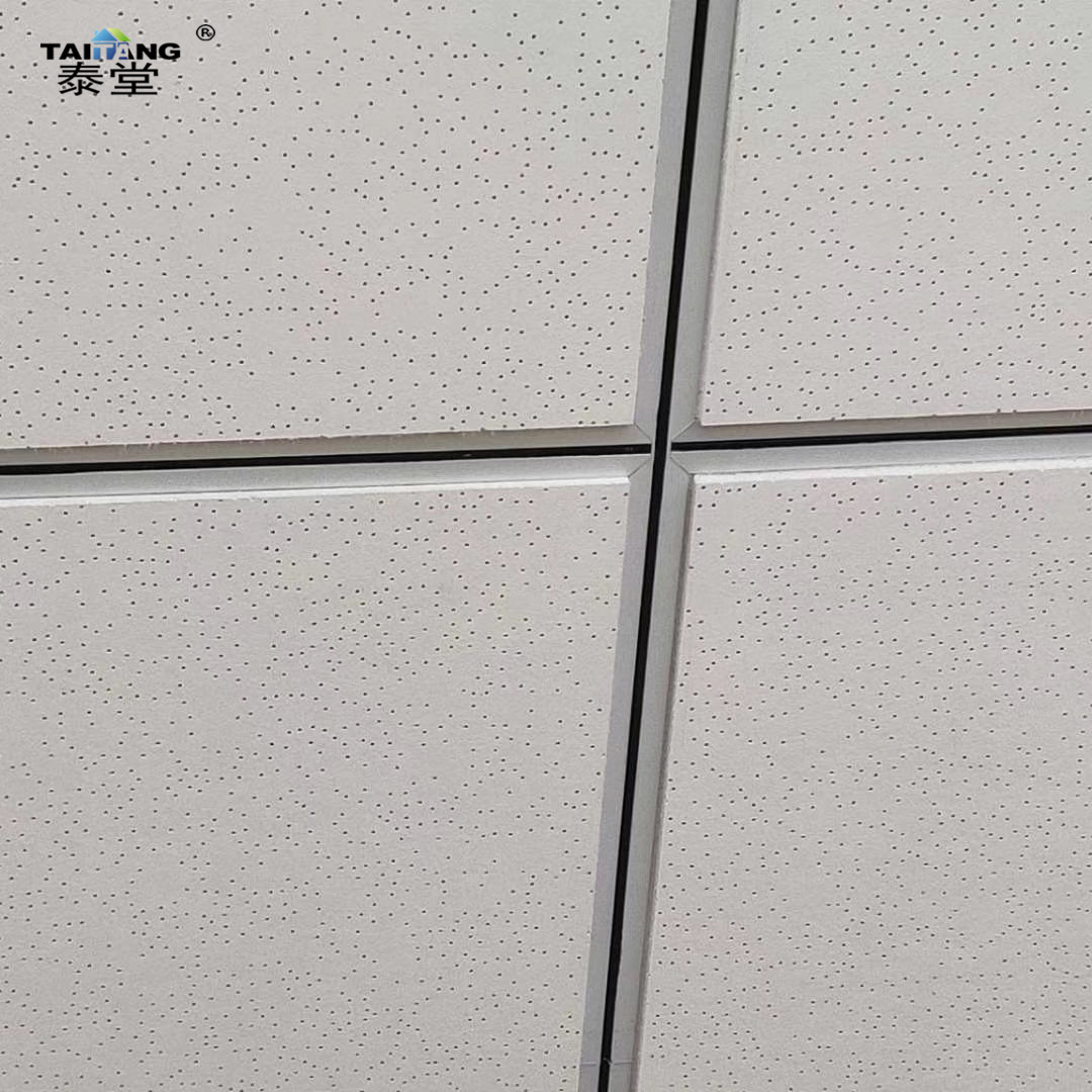 0.9 Nrc Acoustic Mineral Fiber Ceiling Board And Ceiling T-Grid Black Ceiling Tiles 60 X 60