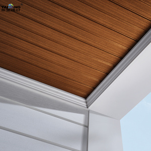 Pvc Wood Plank Decorative Drop Ceilings False Ceiling Lambris Pvc Faux Plafond Guangzhou