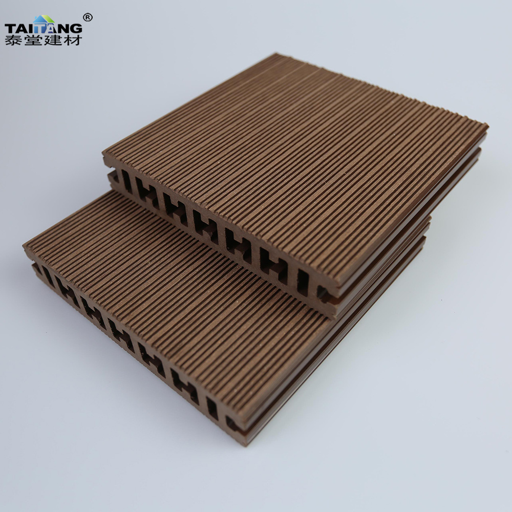 Co-Extrusion Wpc Outdoor Composite Decking Tiles Wall Panels White