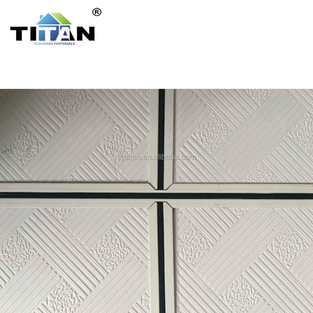 Faux Platre Plafond Suspended Pvc Gypsum Board Ceiling Tiles