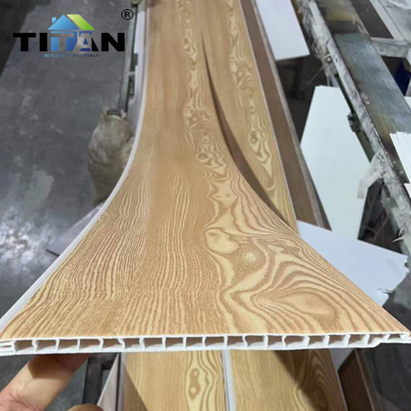 Pvc Wood Plank Decorative Drop Ceilings False Ceiling Lambris Pvc Faux Plafond Guangzhou