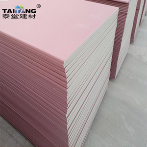 Fiji 13mm Pink Fire Resistant Waterproof Plaster Board Gypsum Board Ceiling Wallboard Plasterboard Drywall