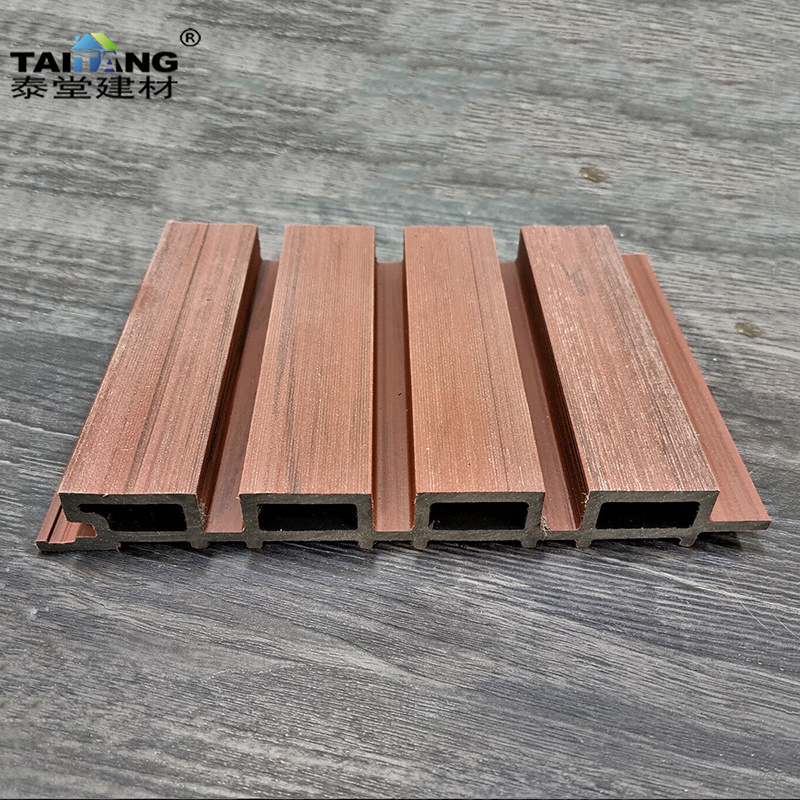 Panama Lambrin De Madera Wpc Decking Paneles Decorativos Wpc Wall Cladding Walnut