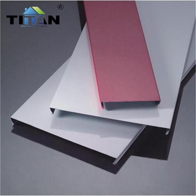 Extruded Baffle Aluminum Ceiling System Perforated Aluminum Wave Ceiling Tiles