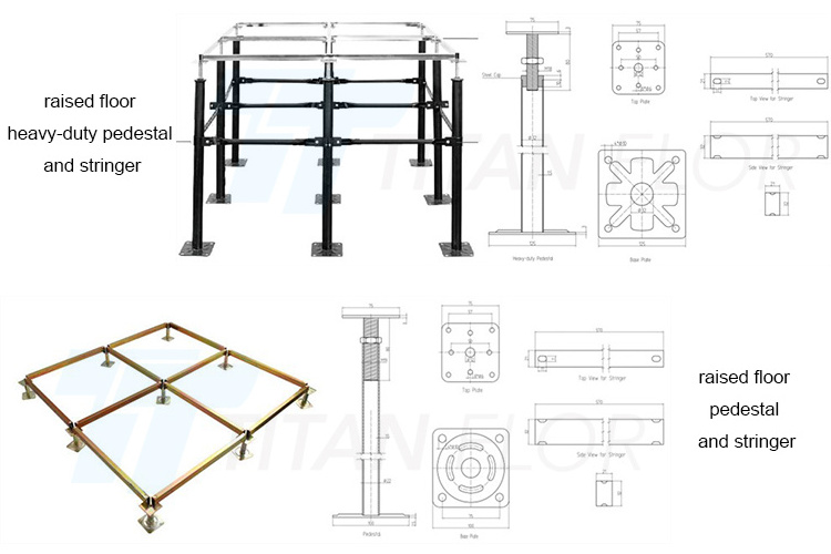 Antistatic HPL Finish Raised Floor Tile for Server Room Raised Floor Price