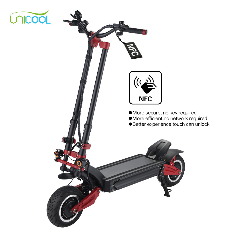 Unicool 3200w 72v 100kph powerful damping big wheel fastest zero 11x electric scooter for Adult