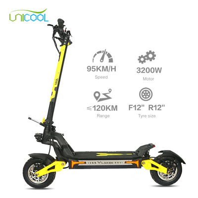 Unigogo G4 3600W Powerful Electrical Scooter Dual Motor Foldable 12Inch E Scooters 90KM/H Fat Tire Off Road Electric Scooter