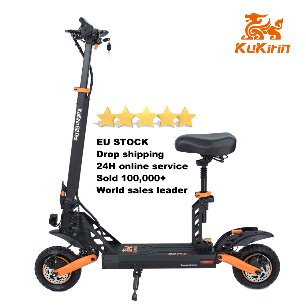 Unicool Kukirin G2 Max Electric Scooter 10*2.75 Inch Off-road Pneumatic Tires 1000w Brushless Motor 55km/h Max Speed 48v 20ah