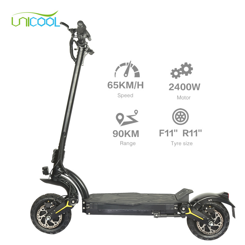 Unicool elektro scooter foldable unisex wholesale 2 Wheels 2400w big power dual motor 75km/h scooter electric