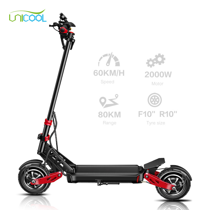 Unicool 2023 Wholesale Scooter Vdm-10 Fast Speed 65km/h  Long Range Spring Shock Electric Scooter for men