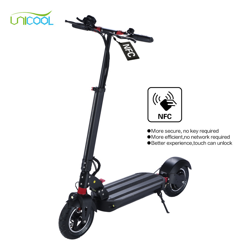 Unicool 10 inch 52v 1000w electric scooter zero foldable 2 wheel city powerful fast e elektrische step for adult