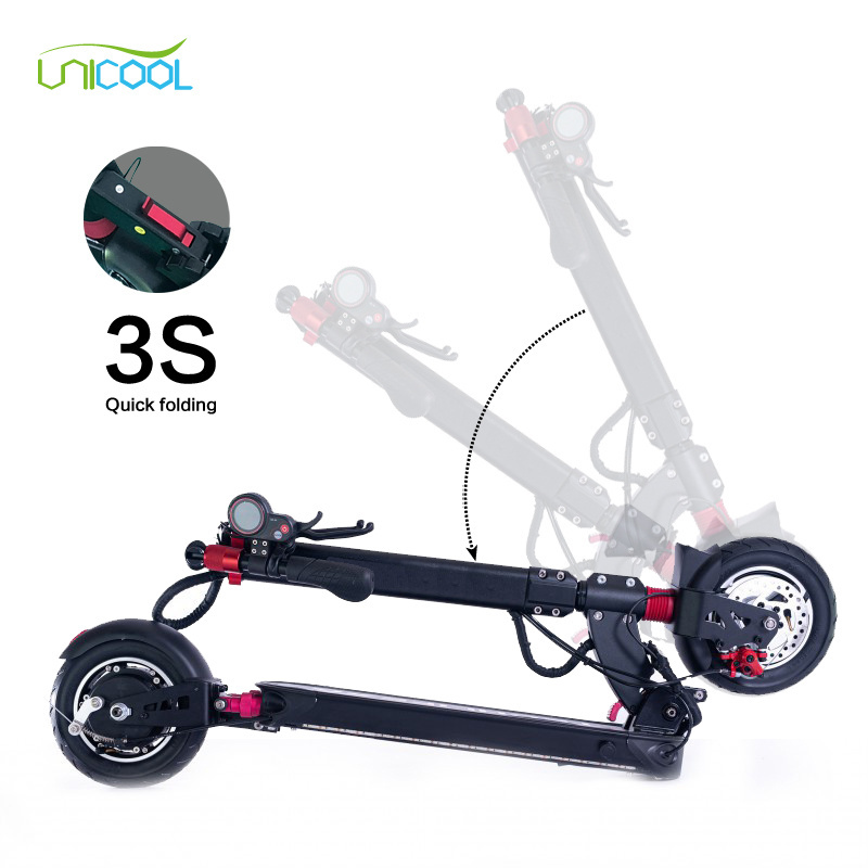 Unicool 10 inch 52v 1000w electric scooter zero foldable 2 wheel city powerful fast e elektrische step for adult