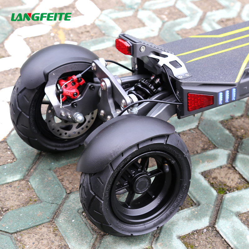 Langfeite New Arrival 18650 Lithium Battery 48V 15AH 800W Outdoor Drift 3 Wheel Electric Scooter for Adult