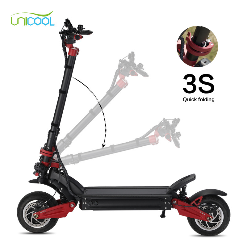 Unicool 3200w 72v 100kph powerful damping big wheel fastest zero 11x electric scooter for Adult