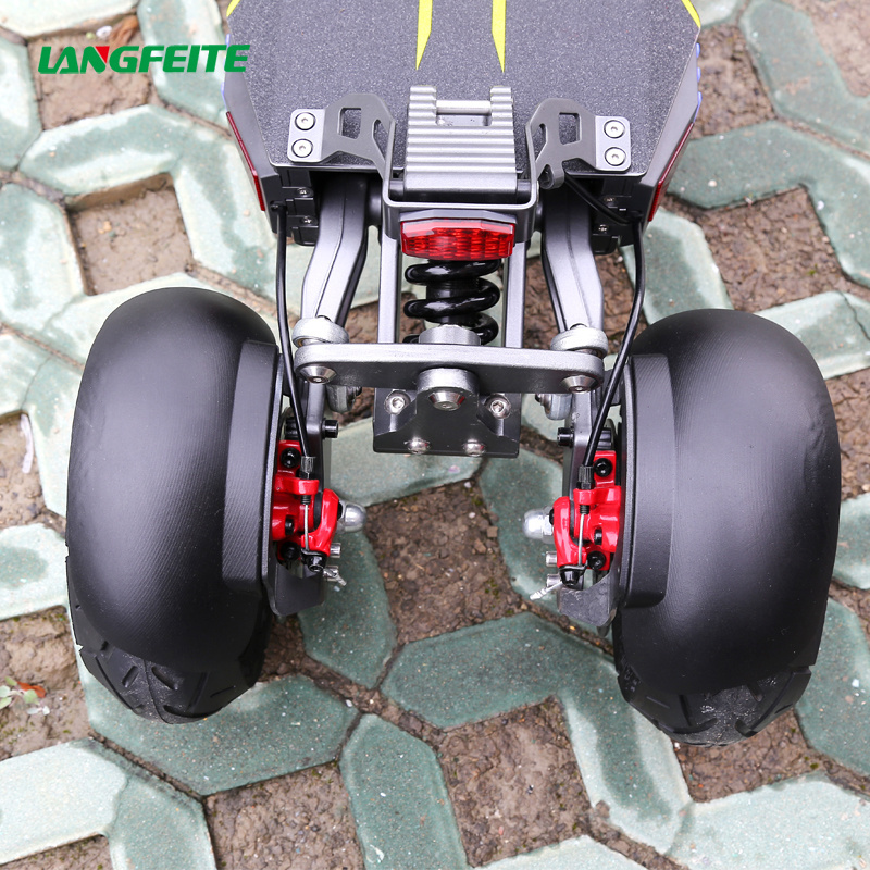 Langfeite New Arrival 18650 Lithium Battery 48V 15AH 800W Outdoor Drift 3 Wheel Electric Scooter for Adult