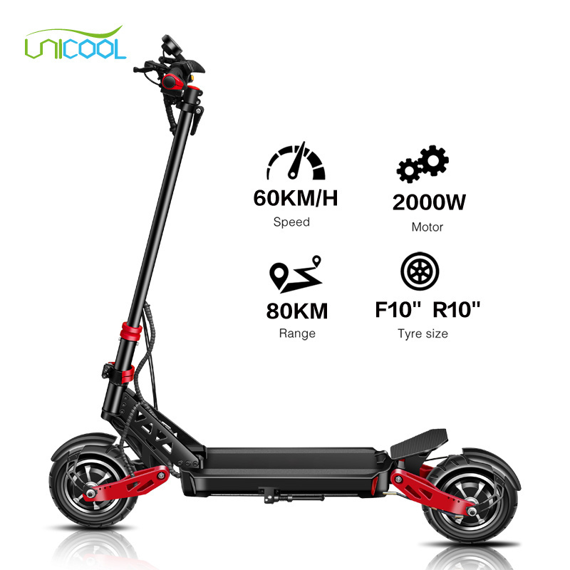 Unicool Manufacturer Hiboy Titan Hitway Scooter Electrique 2 Wheels Vdm 10 2000w Dual Motor Electric Scooter