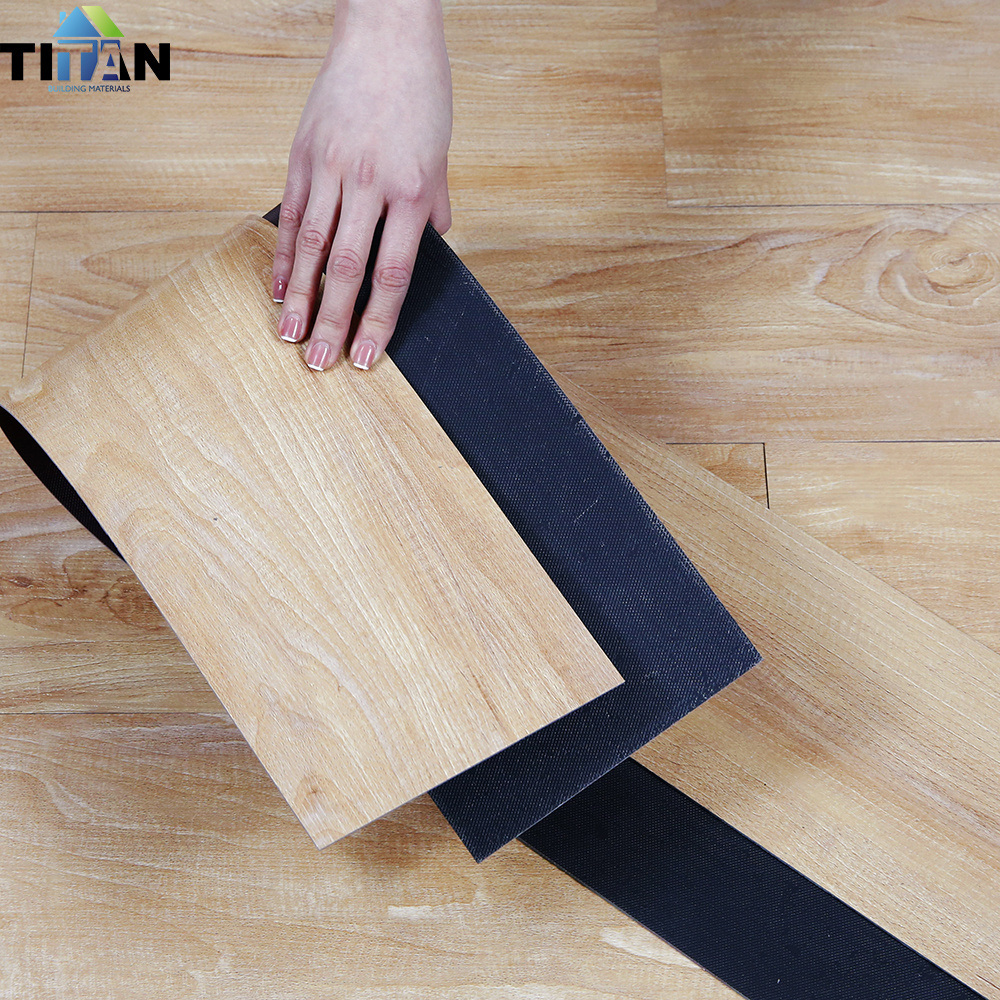 Plank Peel And Stick Tile Self Adhesive 5Mm Lvt Flooring Piso Autoadhesivo Pvc