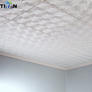 Decoration Ceiling Tiles 595*7Mm Fireproof Plafon Pvc Ceil Gypsum Platre Plafond Suspendu For Hospital