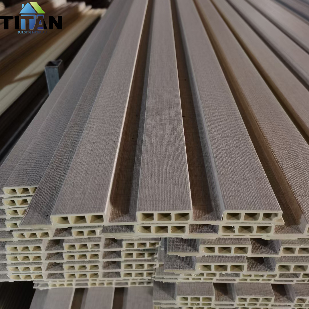 Pvc Wpc Para Interior Fluted Wood Panel Wall Covering Outside Lambrin Exterior Siding Cladding Panel