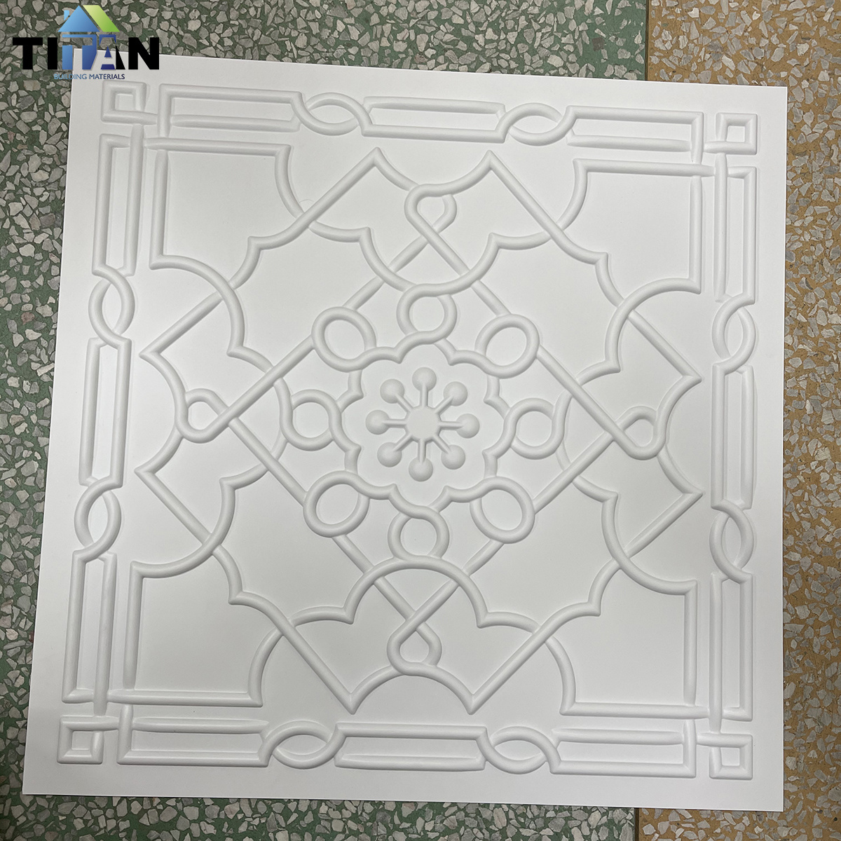 House Interior 3D Ceiling Tiles Decorative 3D Pvc 24 X 24 Ceiling Panels