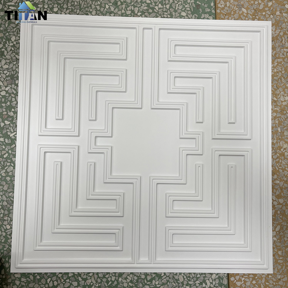 House Interior 3D Ceiling Tiles Decorative 3D Pvc 24 X 24 Ceiling Panels