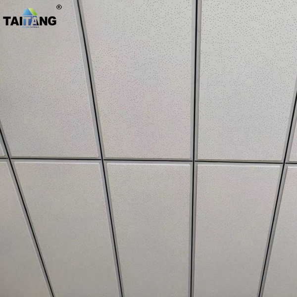 12Mm High Nrc Ceiling Tiles 600 X 1200 Tegular Edge Acoustic Mineral Fiber Drop Black Ceiling Tiles