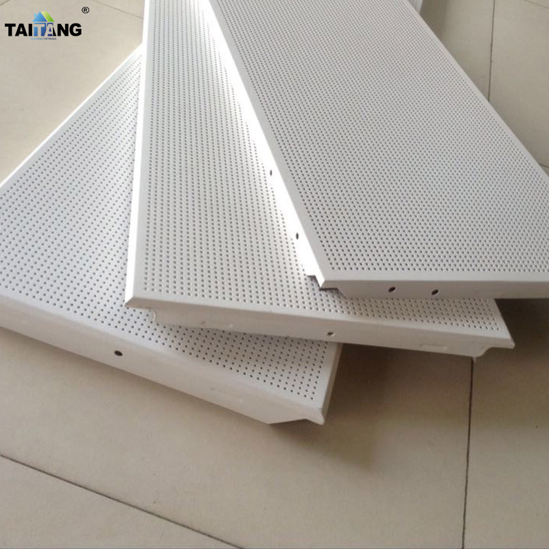 Modern Open Cell Metal Grille Black Wood Ceiling Type Aluminum Grid Suspended Ceiling Tiles