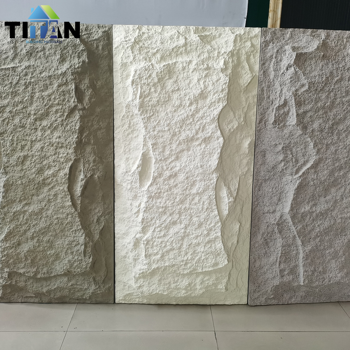 1200X600X50Mm Indoor Pu Stone Polyurethane Artificial Stone Culture Replacement Alternative Stone Pu Wall Panel