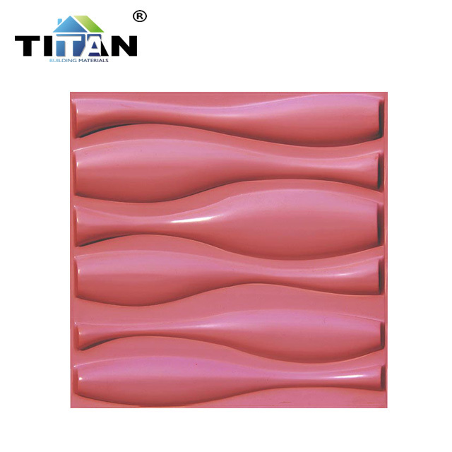 Mexico Colombia Wall Art Decorative PVC Material White Wave Design High Quality panel de pared 3d PVC 3D Wall Panel