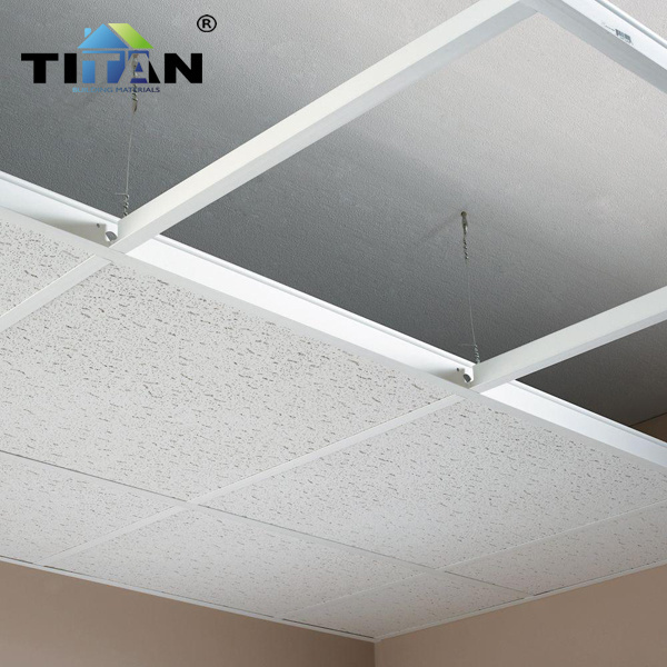 Tegular Cielo Falso Acoustic Fibra Sound Proof Drop Suspended Mineral Fiber Black Ceiling Tiles