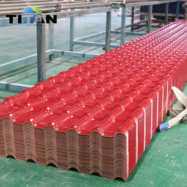 tejas pvc Plastic synthetic resin fire resistant ASA PVC corrugated roof tile