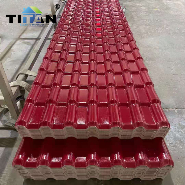 tejas pvc Plastic synthetic resin fire resistant ASA PVC corrugated roof tile